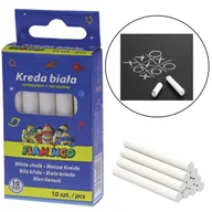 Zabawki kreatywne - ! FLAMINGO KREDA BIAŁA OKRĄGŁA DO TABLICY 10 SZT - miniaturka - grafika 1