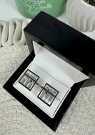 Spinki do mankietów i krawatów - SPINKI DO MANKIETÓW prezent liczydło srebrne - miniaturka - grafika 1