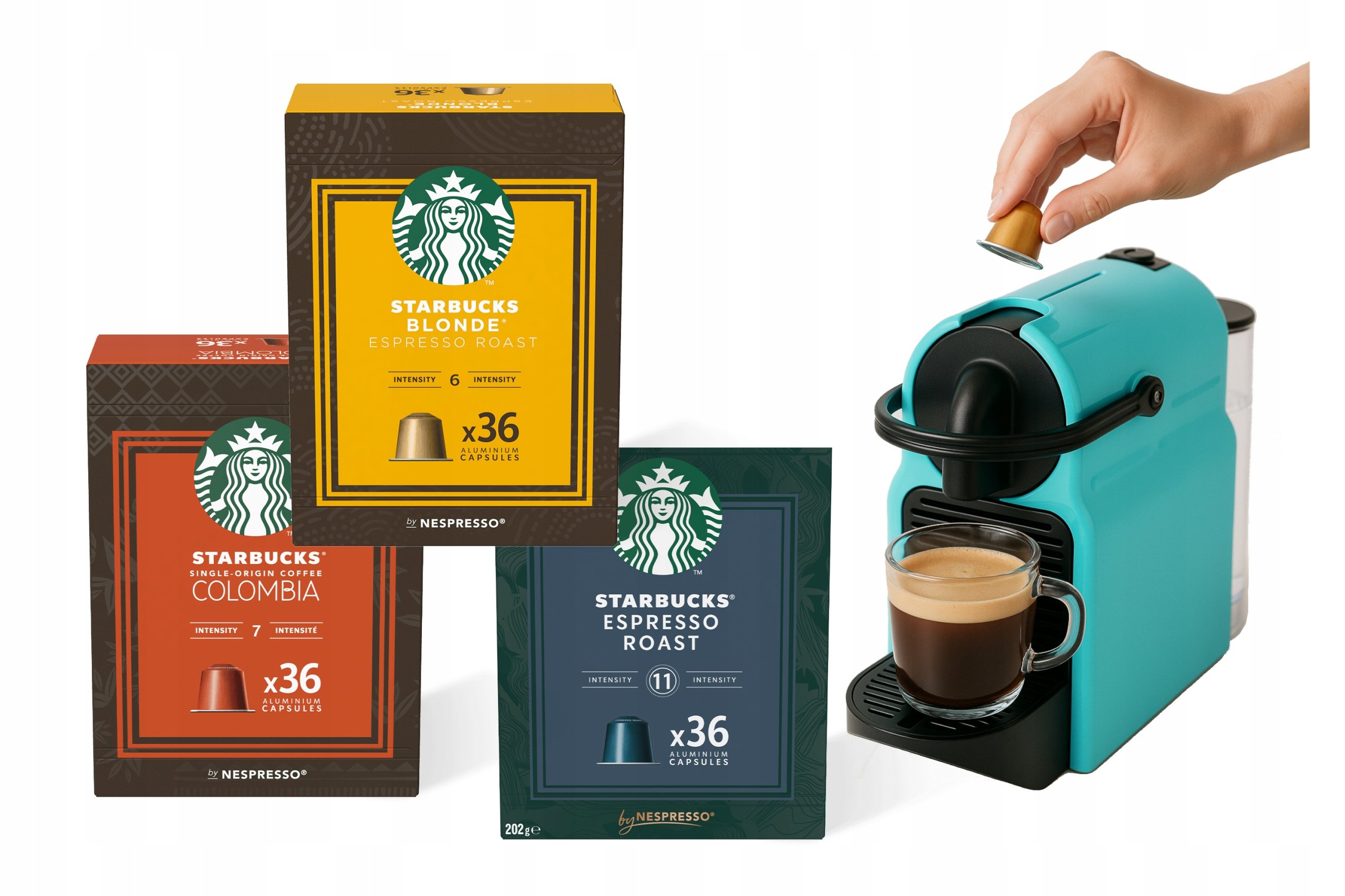 Kapsułki kompatybilne z Nespresso Starbucks mix Blonde Colombia Roast x108
