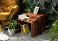 Ławy i stoliki kawowe - TORONTO Stoliki komplet #244 Palisander lakierowany - miniaturka - grafika 1