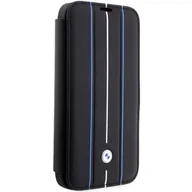 Etui i futerały do telefonów - Etui BMW BMBKP14X22RVSK do Apple iPhone 14 Pro Max 6,7" bookcase Leather Stamp Blue Lines - miniaturka - grafika 1