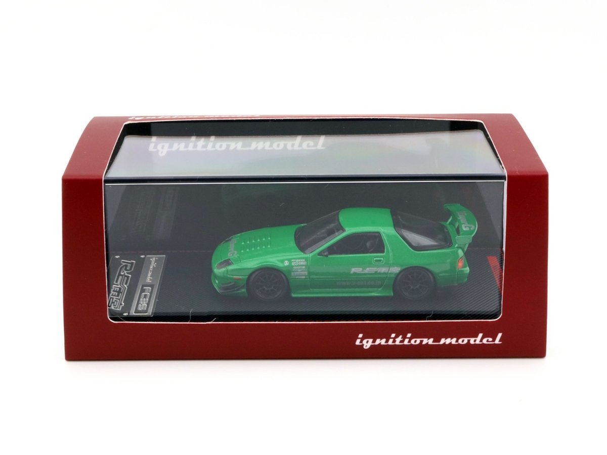 IGNITION MODEL Mazda RX-7 FC3S RE Amemiya Green Metallic 1:64 Edycja Limitowana