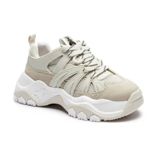 Patrizia Pepe Sneakersy z dodatkiem skóry - Moda i Uroda OUTLET - miniaturka - grafika 1