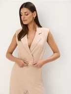Kamizelki damskie - Mohito - Elegancka kamizelka - beżowy - miniaturka - grafika 1