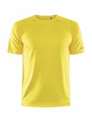 Koszulki męskie - Craft CORE Unify Training Tee koszulka treningowa męska S | Citrus | odzież sportowa dla mężczyzn z poliestru pochodzącego z recyklingu | zakrzywione szwy boczne | Quick Dry T-shirt męski | koszulka - miniaturka - grafika 1