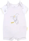 Rampersy - Beżowo-melanżowy rampers + body dla niemowląt DUMBO 3-6 m 68 cm - miniaturka - grafika 1