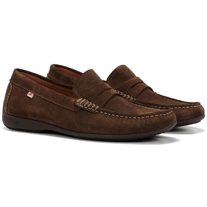 Mokasyny męskie Fluchos 505243 SAMOA F2207 AFELPADO CHOCOLATE R.41