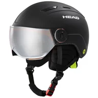 Kaski narciarskie - Head Mojo Visor MIPS, kask narciarski z daszkiem, juniorski, czarny - miniaturka - grafika 1