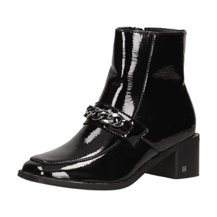 Czarne lakierowane botki damskie na obcasie Vinceza 10792 - Botki damskie - miniaturka - grafika 1