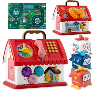 Zabawka Edukacyjna Dla Dzieci Domek Interaktywny + Mata Składana Ricokids - Zabawki interaktywne dla dzieci - miniaturka - grafika 1
