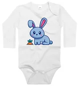 Body dla niemowląt - Body dziecięce Królik Zając Z Marchewką W Ziemi Dzień Marchewki 62/68 - miniaturka - grafika 1