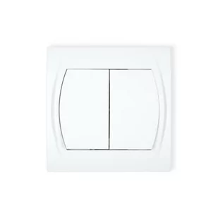 Włącznik 2-grupowy biały Logo - Wyłączniki światła i elektryczne - miniaturka - grafika 1