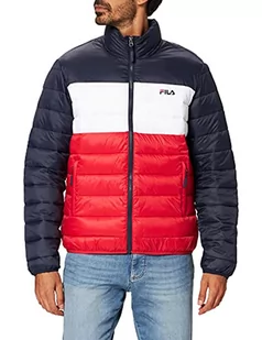 Fila Men Emory Thin Liner kurtka męska z podszewką, black iris-true red-bright white, S - Kurtki męskie - miniaturka - grafika 1