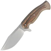 Noże - Nóż Fox Eastwood Tiger Bronze Titanium/Ziricote Wood, Satin Elmax by Gudy Van Poppel (FX-106 TIZW) - miniaturka - grafika 1
