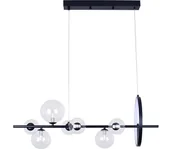 Lampy sufitowe - LED Żyrandol na lince HYBRID LED/15W/230V + 7xG9/6W 4000K czarny - miniaturka - grafika 1