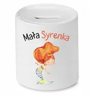 Skarbonki - SKARBONKA DLA DZIECI MAŁA SYRENKA PREZENT z Nadrukiem ze Zdjęciem - miniaturka - grafika 1