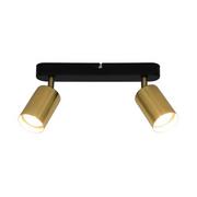 Lampy sufitowe - Zuma Line Regulowana LAMPA sufitowa VILA GU13013C-2B loftowa OPRAWA metalowe reflektorki złote czarne GU13013C-2B - miniaturka - grafika 1