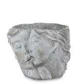 Pozostałe akcesoria do uprawy roślin - Osłonka beton głowa twarz szara H12 DEcodomi - miniaturka - grafika 1