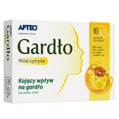 Przeziębienie i grypa - Synoptis PHARMA SP Z O.O APTEO GARDŁO Miód-cytryna 16 past 3411551 - miniaturka - grafika 1