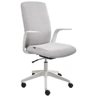 Fotele i krzesła biurowe - Beliani Krzesło biurowe CAPTAIN Jasnoszary - miniaturka - grafika 1