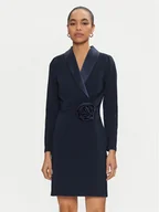 Sukienki - Rinascimento Sukienka koktajlowa CFC0019793002 Granatowy Regular Fit - miniaturka - grafika 1