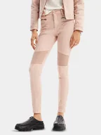 Spodnie damskie - Desigual Jeansy Martinika 24SWDD75 Różowy Slim Fit - miniaturka - grafika 1