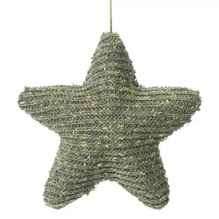 Zawieszka dekoracyjna gwiazdka 3X10X10CM zielony x6 - Bombki - miniaturka - grafika 1