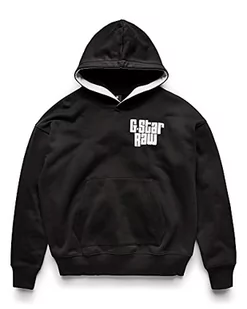G-STAR RAW Męska bluza z kapturem na klatkę piersiową, uniseks, Czarny (Dk Black D21690-a975-6484), S - Bluzy męskie - miniaturka - grafika 1