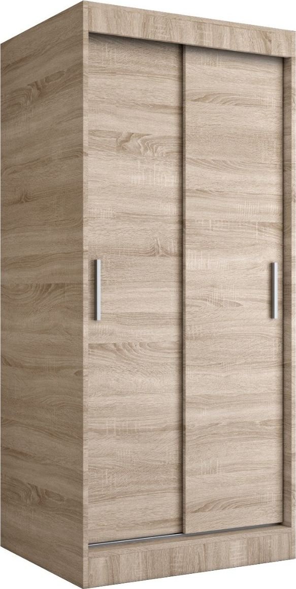 MKPOL Szafa przesuwna MODUO COMFORT 90 dąb sonoma gładka