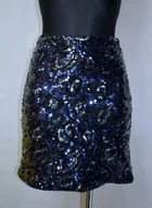 Spódnice - Spódnica Damska Granatowa Cekinowa Rozmiar XS *Guess* - miniaturka - grafika 1