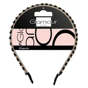 Ozdoby do włosów - Inter-Vion, Opaska do włosów z kryształkami w 2 kolorach - miniaturka - grafika 1