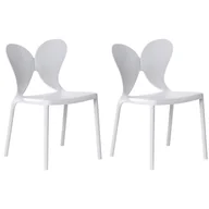 Fotele i krzesła ogrodowe - BELIANI Zestaw 2 krzeseł ogrodowych LARISSA Jasnoszary - miniaturka - grafika 1