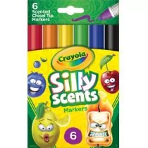 Crayola Markery ze ściętą końcówką 6 sztuk - Przybory szkolne - miniaturka - grafika 1