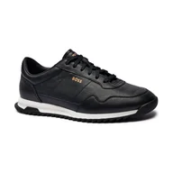 Moda i Uroda OUTLET - BOSS BLACK Skórzane sneakersy Zayn_Lowp_lttb - miniaturka - grafika 1