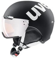 Kaski narciarskie - Uvex Hlmt 500 Visor Black-White Mat 55-59 cm - miniaturka - grafika 1
