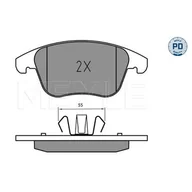 Klocki hamulcowe - Klocki hamulcowe - komplet MEYLE 025 222 6920/PD - miniaturka - grafika 1