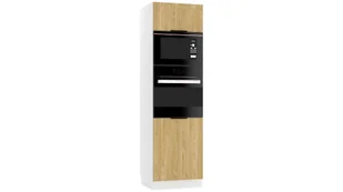 Słupek Alto Do Zabudowy Piekarnika I Mikrofalówki 60X213 Cm Laminat Dąb Olejowany - Szafki kuchenne - miniaturka - grafika 1