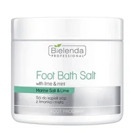 Pielęgnacja stóp - Bielenda Professional Foot Bath Salt With Lime & Mint sól do kąpieli stóp z limonką i miętą 600g - miniaturka - grafika 1