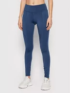 Spodnie damskie - Reebok Legginsy Workout Ready Program H65586 Granatowy Slim Fit - miniaturka - grafika 1