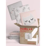 Panele ścienne i boazeria - Panele tapicerowane PRINT KOTY set 4 sztuki Mollis - miniaturka - grafika 1