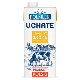 Polmlek Uchate Mleko Uht 2,0% 1 L - Szybkie dania obiadowe - miniaturka - grafika 1