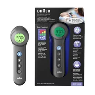 Termometry - Braun No Touch + touch BNT400 Black Termometr bezdotykowy do czoła 5w1 z Age Precision - miniaturka - grafika 1