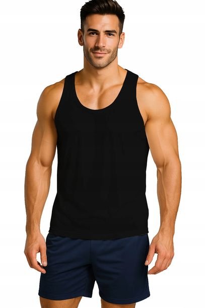 Koszulka Męska Tank-top Na Ramiączkach Trening Siłownię Sport Bokserka S
