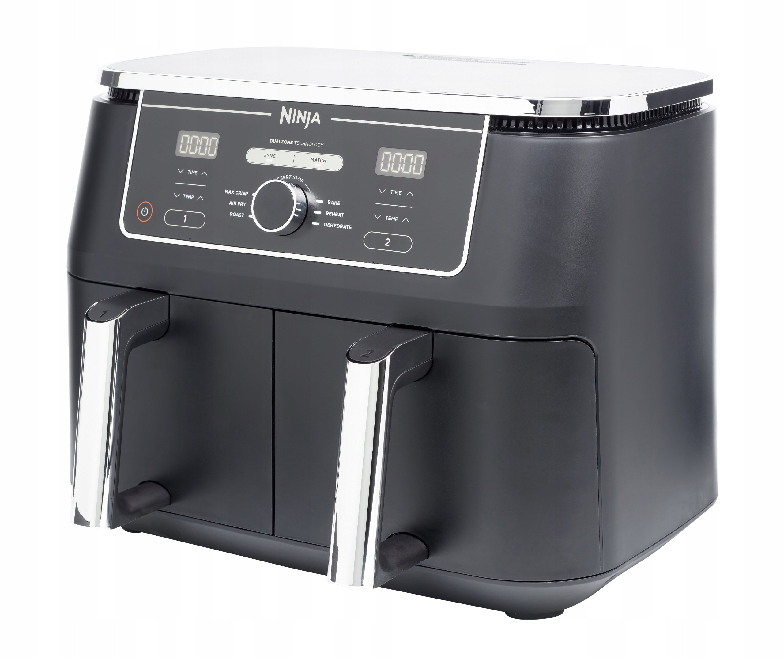 Frytkownica Beztłuszczowa Airfryer Ninja XXL Dwa Dania Jednocześnie Kosz X2
