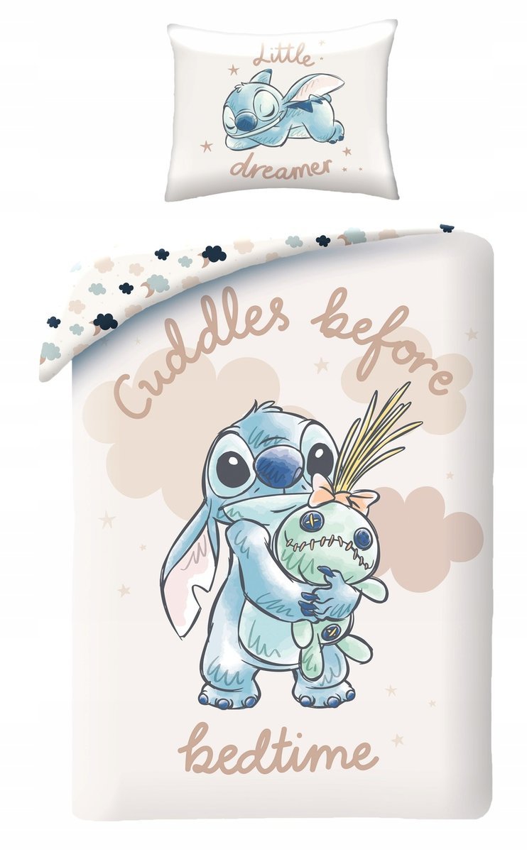 Pościel dziecięca Lilo i Stitch 160x200 Halantex 100% bawełna Disney Sticz