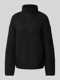 Sweter z dzianiny ze stójką model ‘GABELLA’ - Swetry damskie - miniaturka - grafika 1