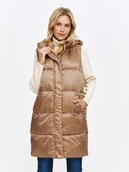 Kamizelki damskie - Kamizelka damska beżowa - SKA2812BE kamizelka - TOP SECRET - Odzieżowy sklep internetowy TOP SECRET - miniaturka - grafika 1