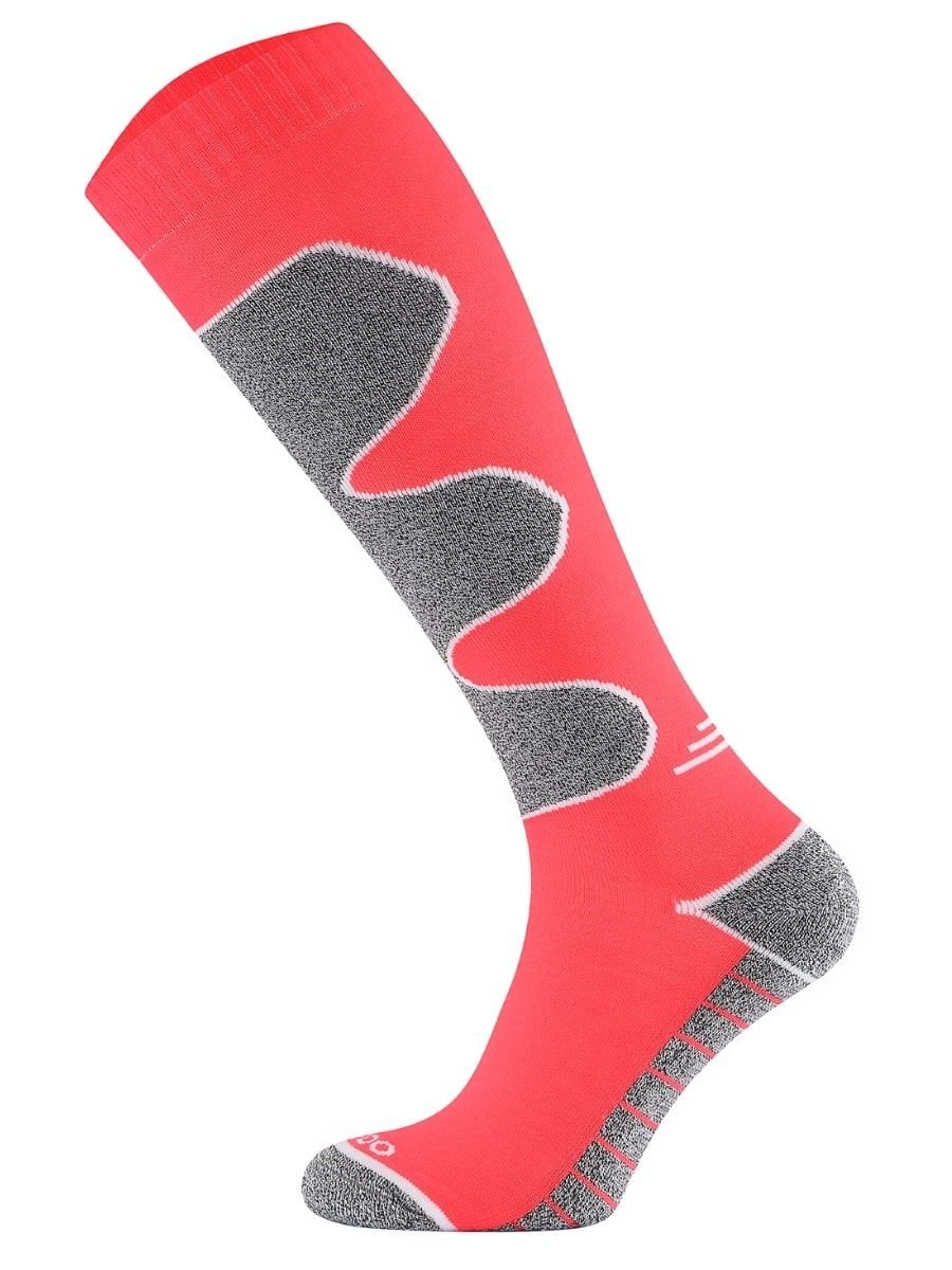 Ciepłe skarpety narciarskie Todo Ultimate SKI z wełną Merino - Malinowy 35-38