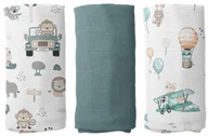 Pieluchy - PIELUCHY MUŚLINOWE PIELUSZKI PREMIUM ZESTAW 3szt 60x75cm PRODUKT POLSKI - miniaturka - grafika 1