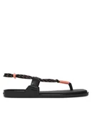 Sandały damskie - Calvin Klein Sandały Beach Sandal Rope Pu 2 HW0HW02967 Czarny - miniaturka - grafika 1